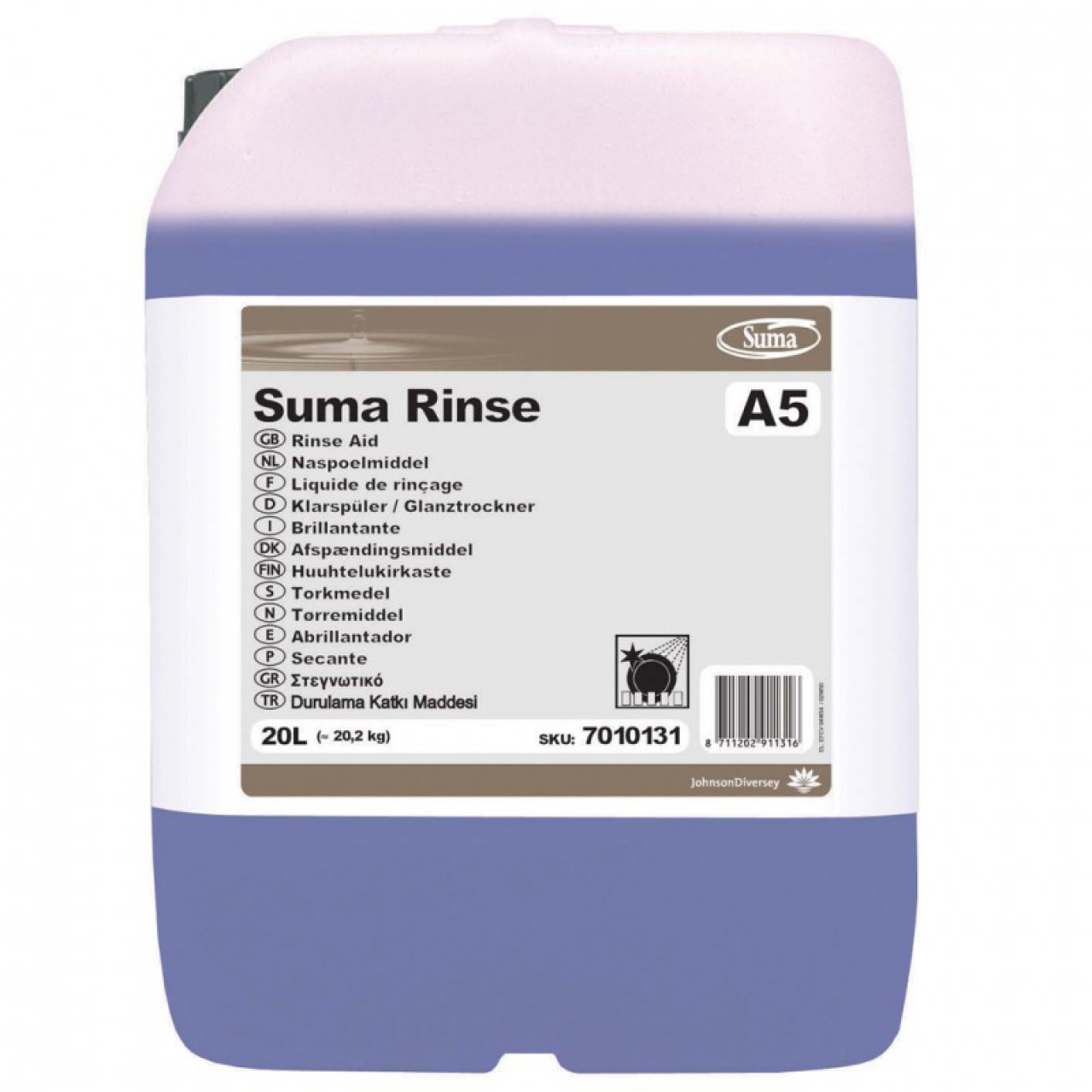 Suma Rinse A5 - Gépi öblítőszer 20 literes